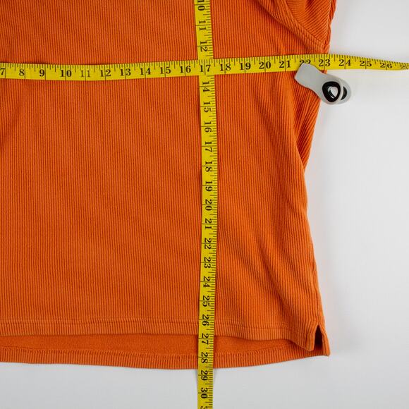 Logan Yachting Men's Corduroy Long Sleeve Polo Orange Zip 100% Cotton Small - Picture 11 of 11